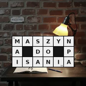 Hasło krzyżówkowe urządzenie mechaniczne o napędzie ręcznym lub elektrycznym posiadające klawisze które naciskane powodują wydrukowanie metodą typograficzną określonych znaków na umieszczonym w maszynie podłożu dru - maszyna do pisania – rozwiązanie, synonimy, podpowiedzi i definicje krzyżówkowe